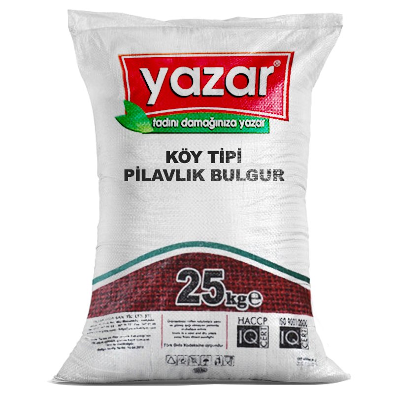 Yazar Köy Tipi Pilavlık Bulgur 25 Kg